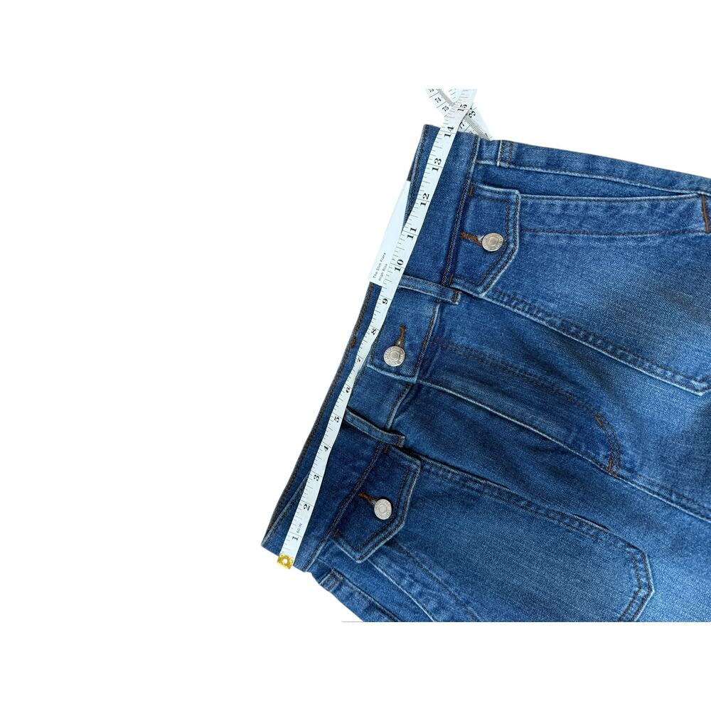 LOFT The Slim Flare High Rise Regular Stretch Jeans Denim 27 /4 - Picture 4 of 7